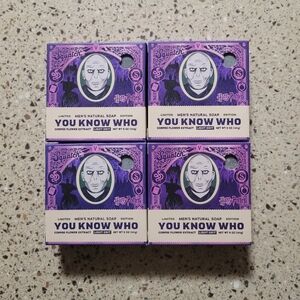 Dr Squatch 4 Pack Harry Potter Limited Edition You Know Who Natural Bar Soap